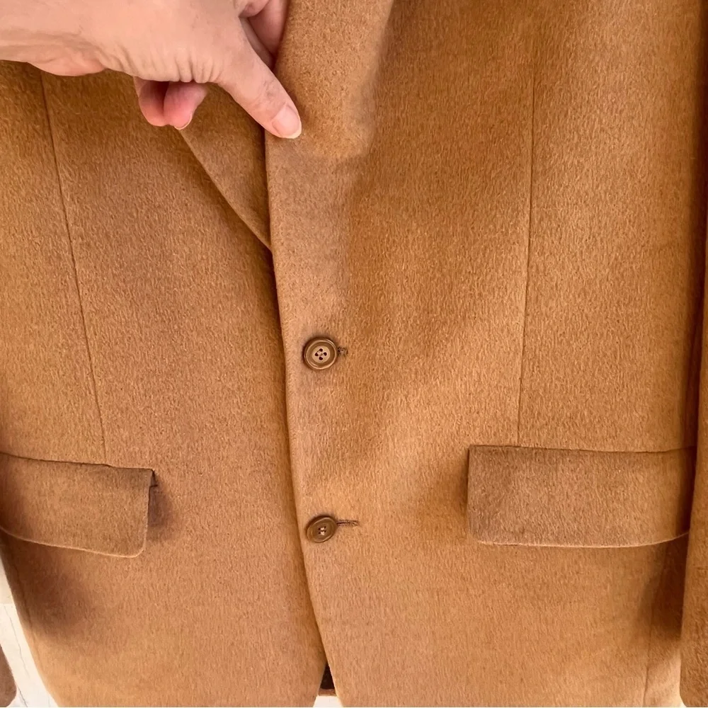 Vintage Lord & Taylor Bill Blass Camel Hair Suit Jacket Blazer Old Money Preppy